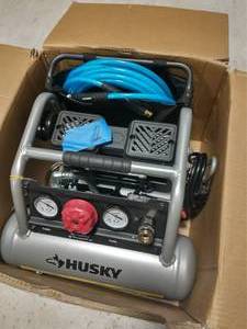 Husky 1 Gal. Portable Electric-Powered Silent Air Compressor