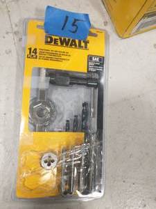 Dewalt Fractional Tap and Large Hexagon Die Set (14-Piece)