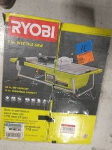 Ryobi 0.75 HP 7 in. 4.8 Amp Tabletop Tile Saw