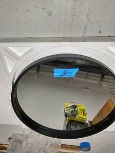 30 in. x 30 in. Modern Style Round Mirror Aluminum Framed Black Shatter-Proof Accent Mirror Wall Mirror