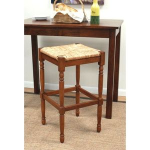 Hawthorne 29 in. Walnut Bar Stool