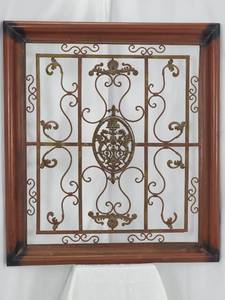 lot 59 image: Large Ornate Metal Wall Decor