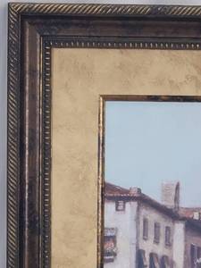 lot 84 image: Large Framed Venice Theme Picture