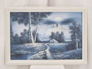 lot 101 image: Beautiful Winter Scene Oil Painting