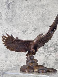 lot 41 image: Eagle Guardians of the Skies Bronze Statue