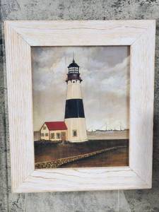 lot 104 image: (2) Framed Lighthouse Pictures