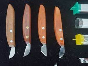 lot 143 image: Wonderful Assorted Woodcarving Tools Lot