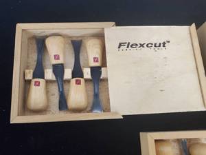 lot 145 image: Assorted Flexcut Woodcarving Tools Lot- In Original Boxes