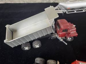 lot 132 image: Vintage Toy Trucks for Part or Repair