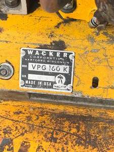 lot 60 image: Wacker VPG 160K Compactor With Extra Motor (Handyman Special)
