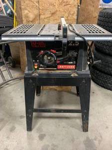 lot 50 image: Craftsman 2.5 HP Table Saw