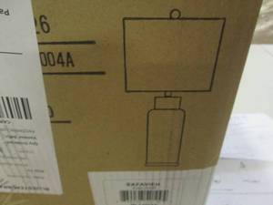 Safavieh Glass table lamp open box...