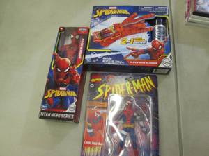 3 Spiderman Toys...