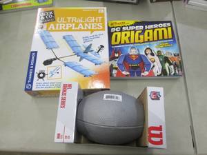 Airplane Kit, Origami, Football...