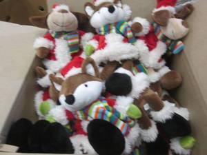 Box of 8 inch Plush Fox & Dogs with...