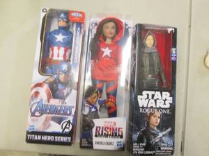 3 Action Figures...