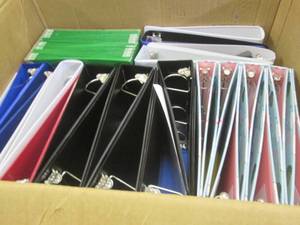 Box of Binders & Folders...