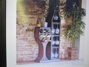 Conversation Piece Wine Rack open b...
