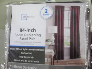 2 Room Darkening Panels 30x84 inch...