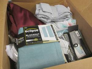 Box of Assorted Curtain Panels...