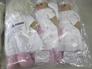 2- 6pk Small Fabric Dolls...