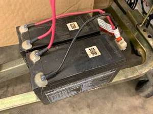 BATTERY FROM A CHILDS POWER VEHICLE