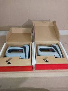 lot 9 image: T50DCD Cordless Staple Gun by Arrow- set of 2 - open box not used