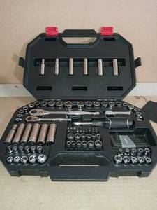 lot 10 image: Mechanics Tool Set (94-Piece) by Husky- open box not used