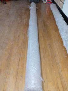 lot 52 image: Americana - Color Sedona Texture Carpet (11ft x 12ft) by Traffic Master - covers about 132 sq ft - not used
