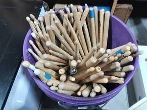 Bucket Full Of Drum Sticks