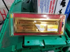 lot 27 image: Ace Mail Slot Solid Brass (in package)