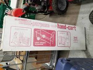 lot 15 image: Dover Deluxe Multi-Purpose Aluminum Hand Cart 132 (in box)