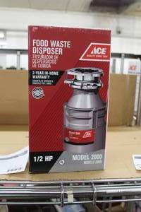 lot 72 image: Ace Food Waste Disposer 2000  (in box)