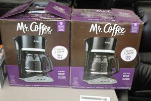 lot 76 image: Lot of (2) Mr. Coffee Classic  Taste Simple Brew Coffeemaker 12-Cup Programmable (in box)