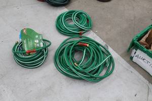 lot 125 image: Lot of (3) Ace All-Season Medium Duty Garden Hoses 58 50
