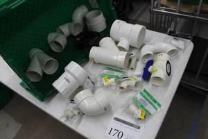 lot 170 image: Lot of PVC Pipe Connectors and Elbows