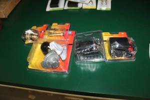 lot 231 image: Lot of (5) Mr. Heater Propane Accessories and Adapters (in package) - 90-degree Low Pressure Regulator, Propane Fitting, Quick Connect Adapter, 6V Power Adapter