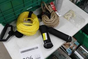 lot 286 image: Nylon Rope, Polypropolene Rope 50, Paracord Black 532x100 (x2)