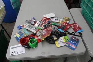 lot 254 image: Lot of Locks - Padlocks, Combination Locks, Bike Cable Locks, Hose Bib Lock, Keyed Hasp Lock, Misc. Locks
