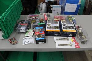 lot 250 image: Lot of House Door Accessories (in package) - Door Latch, Security Set, Bed&Bath, Keyed Entry, Hall&Closet, Entry Door, Misc. Door Accessories
