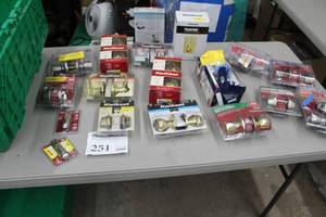 lot 251 image: Lot of House Door Accessories (in package) - Deadbolt, Bed&Bath, Keyed Entry, Hall&Closet, Entry Door, Misc. Door Accessories