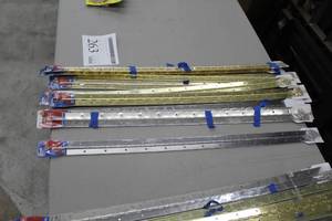 lot 263 image: Lot of (13) Ace Continuous Hinges 1-12 x 30 (in package) - Brass (x7), Nickel (x6)