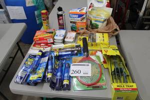 lot 260 image: Lot of Pest Control Products - Mouse, Wasp&Hornet, Moles, Moths, Ants, Misc. Pest Control