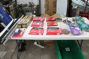 lot 269 image: Lot of DoorWindow Insulation Accessories (in package) - Door Draft Buster, 3M Window Insulation Kit, Ace Window Insulation Kit, Sponge Window Seal, Misc. Accessories