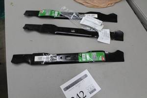 lot 242 image: Lot of (3) Ace Mulching Mower Blades 21
