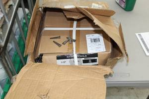 lot 295 image: Masonry Nails 1-12 Brite Heat Treated 50lbs. Box
