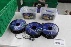 lot 300 image: Lot of Christmas Lights (in package) - Cool White Micro LED 150-lamp 37 (x3), National Lampoons Christmas Vacation LED Light Set 400-lamp 85 (x2)