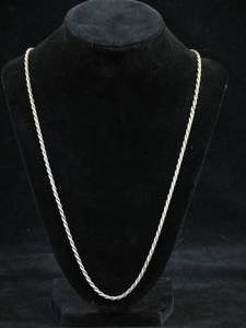 Sterling Silver Rope Necklace