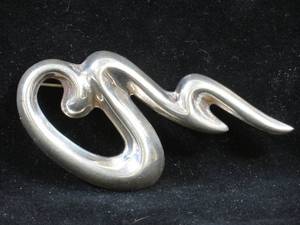 Large Sterling Silver Pin