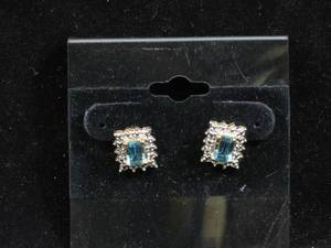 Gold Plated Sterling Cluster Earrings